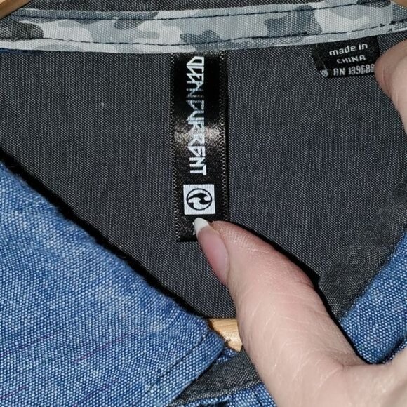 LAST CHANCE Ocean Current Full Button Down Sz XL Blouse w Possible Roll-up Slvs - Picture 5 of 14